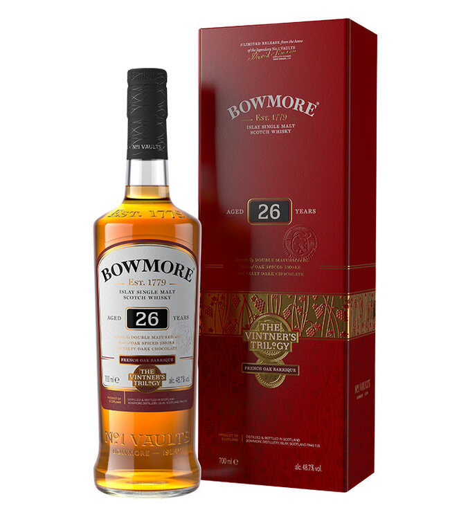 Bowmore Vintner's Trilogy 26 Year Old Wine Matured Single Malt Scotch | 750ml