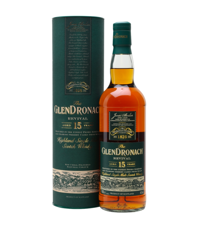 GlenDronach Revival 15 Year Single Malt Scotch | 750ml