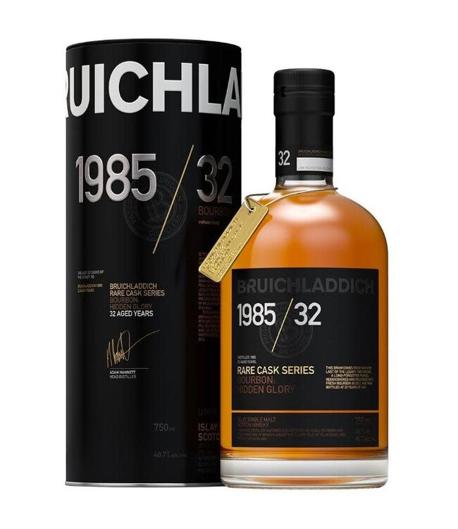 Bruichladdich Rare Cask Series Bourbon: Hidden Glory 1985/32 Single Malt Scotch | 750ml