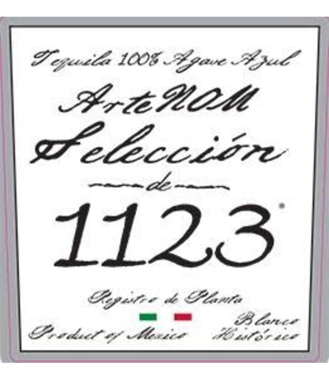 ArteNOM  1123  Histórico Blanco Tequila | 750ml