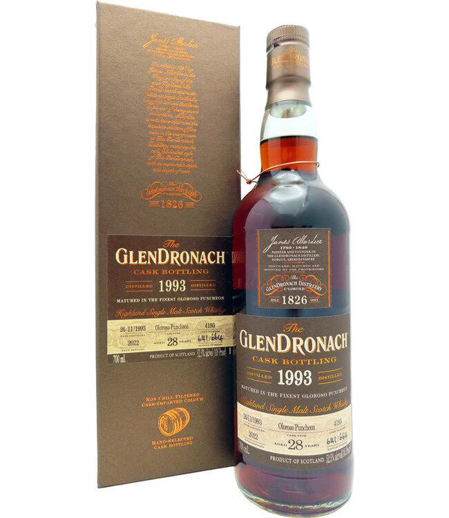 GlenDronach Florida Selection Cask 6736 28 Year Single Malt Scotch 1993 | 700ml