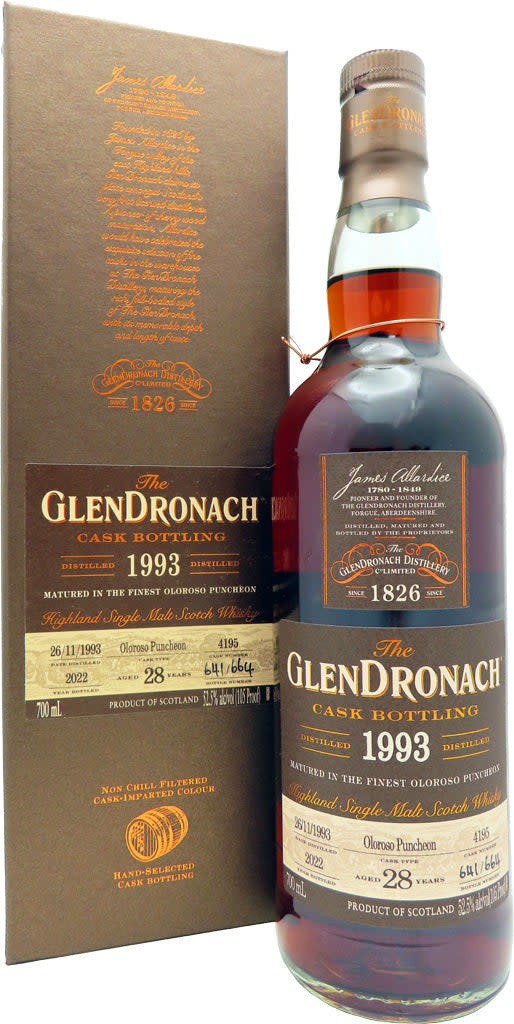 GlenDronach Batch 19 Single Malt 1993| 700ml - Gaspar's Liquor Shoppe