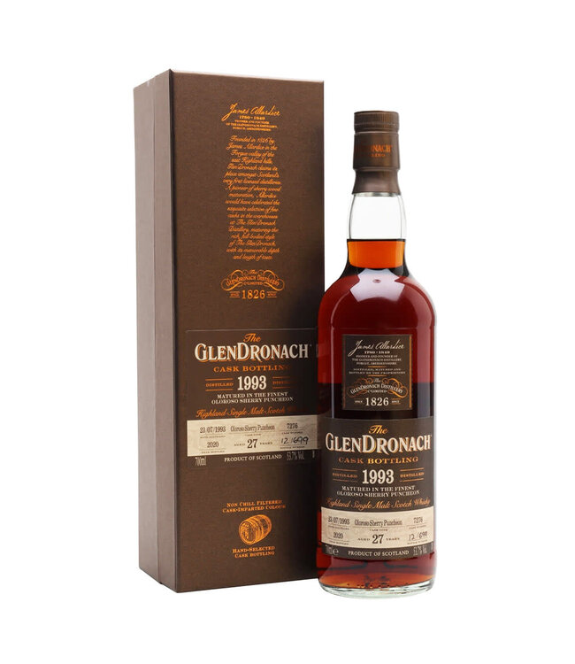 GlenDronach Oloroso Sherry Puncheon 27 Year Single Malt Scotch 1993 | 750ml