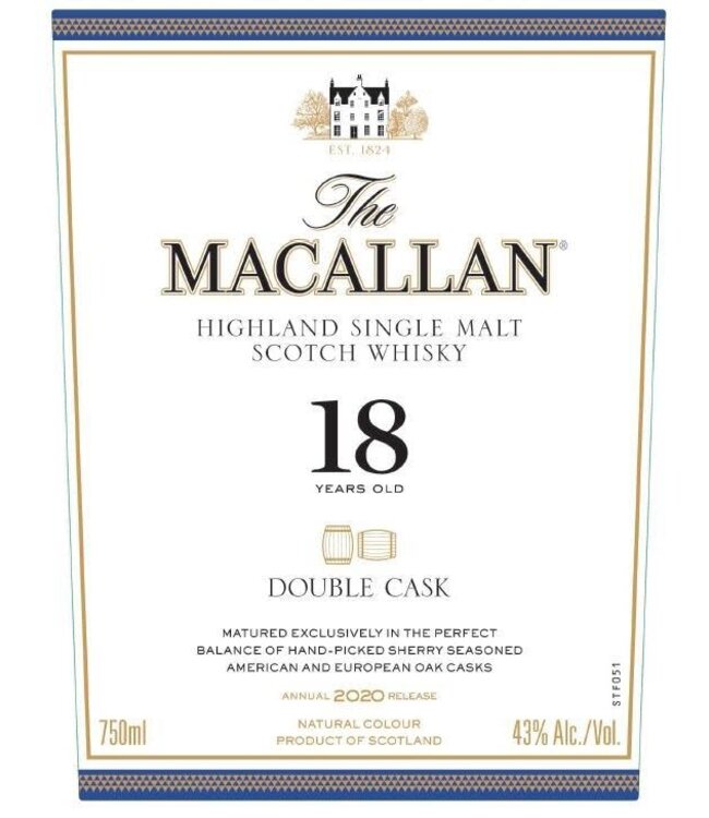 Macallan Double Cask 18 Year Single Malt Scotch | 750ml