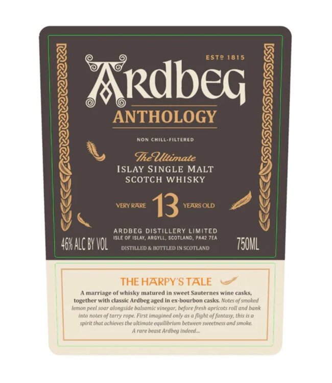 Ardbeg 13 year Anthology - The Harpy's Tale 13 Year Single Malt Scotch | 750ml