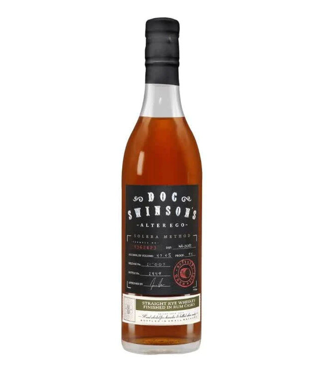 Doc Swinson's Alter Ego Solera Rum Cask Rye Whiskey | 750ml