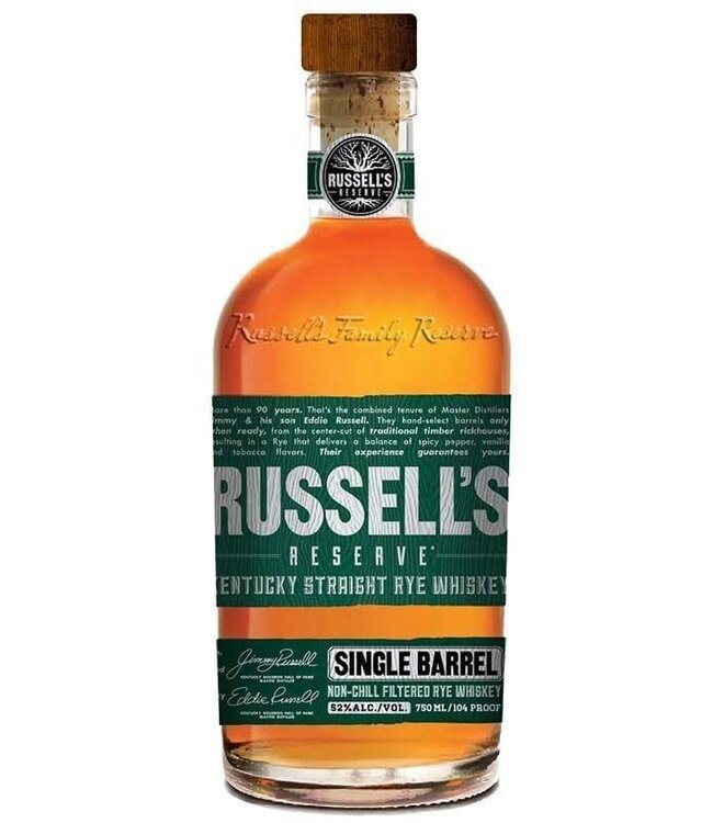 Russell's Reserve Single Barrel Rye Whiskey | 750ml