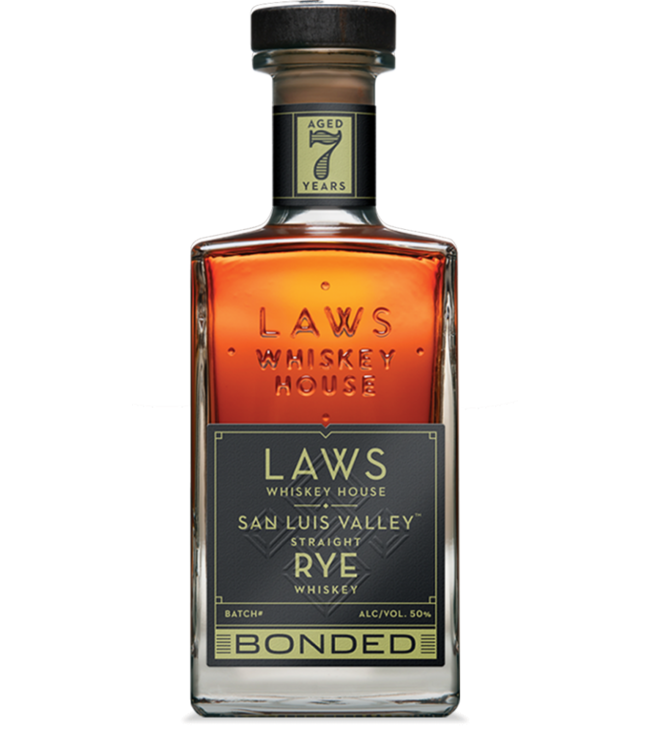 Laws Whiskey House San Luis Valley Bottled in Bond Rye Whiskey | 750ml