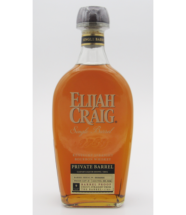 Elijah Craig Gaspar's Private Barrel Bourbon | 750ml