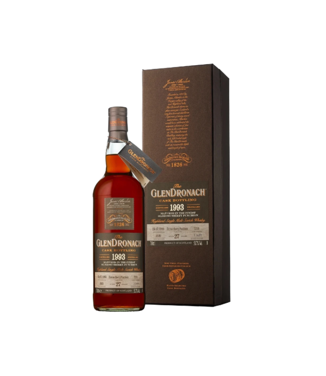 GlenDronach Oloroso Sherry Puncheon 27 Year Single Malt Scotch 1993 | 750ml