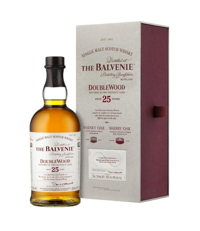 Balvenie DoubleWood 25 Year Single Malt Scotch | 750ml