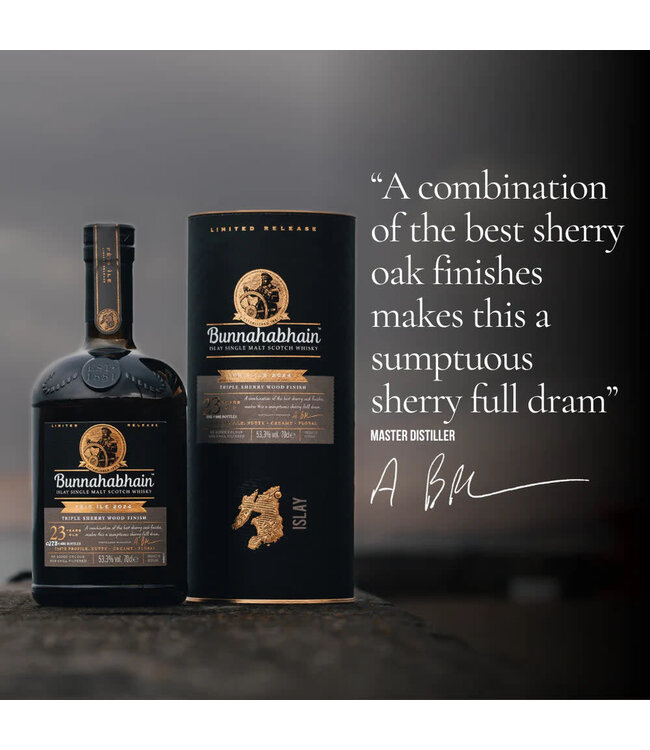 Bunnahabhain Fèis Ìle Triple 23 Year Sherry Cask Single Malt Scotch 2024 | 700ml