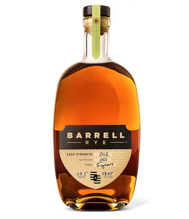 Barrell Batch 002 5 Year Cask Strength Rye Whiskey | 750ml