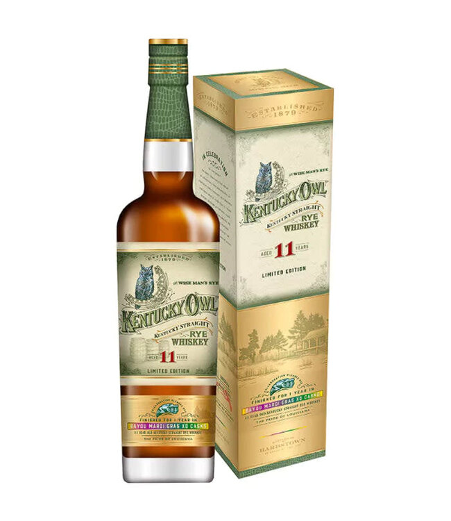 Kentucky Owl Bayou Mardi Gras XO Casks 11 Year Rye Whiskey | 750ml