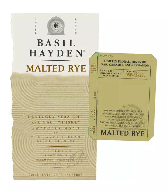 Basil Hayden Malted Rye Whiskey | 750ml