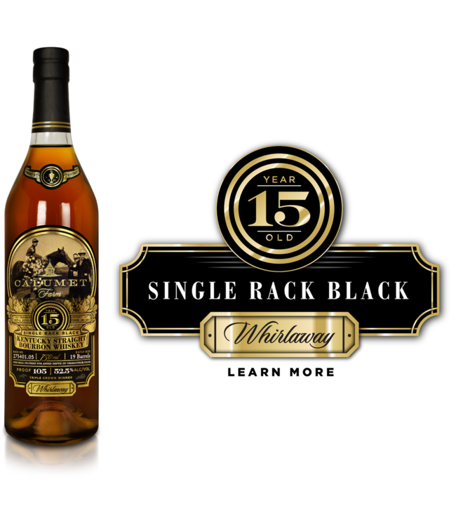 Calumet Farm Single Rack Black 15 Year Straight Bourbon | 750ml