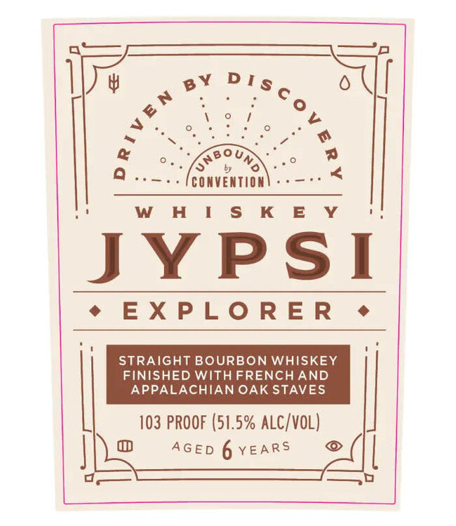 Whiskey JYPSI Explorer 6 Year Bourbon | 750ml