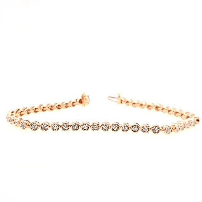 Bezel Set Tennis Bracelet (1.00 ctw)