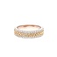 Diamond (0.50 ctw) braided band, 14k white & yellow gold