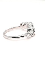 Sapphire Swirl (0.20 ctw) & Diamond Ring 14kt White Gold