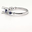 Diamond (.06 ctw) & sapphire (.56 ctw) setting, 14k white gold