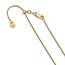 22" 14k yellow gold box adjustable chain 0.88 mm 3.3 gr