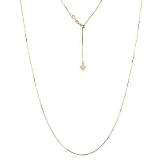 Sterling silver with yellow gold rhodium adjustable chain, 18"