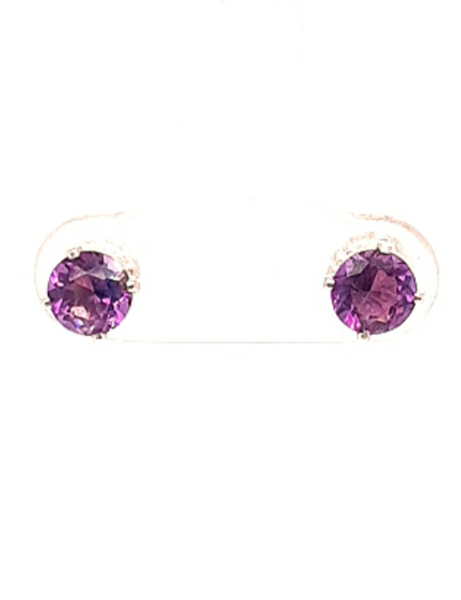 Purple Amethyst Stud Earrings 1.00ctw