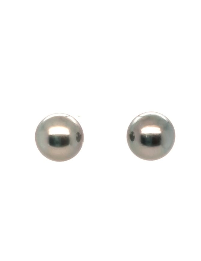 Tahitian Pearl Stud Earrings 8.5-9mm