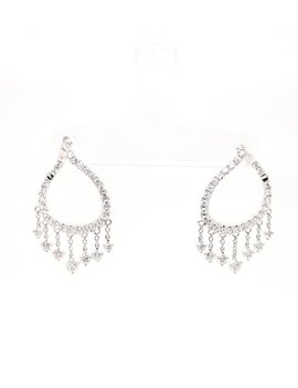 Diamond (1.31 ctw) earrings, 14kt white gold