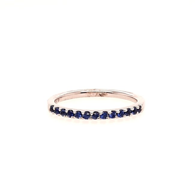 Sapphire (0.29 ctw) stackable band, 14k white gold
