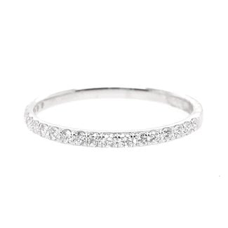 Diamond (0.25ctw) 20 stone olive juice band, 14k white gold