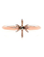 14K ROSE GOLD TIFFANY SOLITAIRE SEMI MOUNT (11/20)