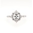 Diamond (0.21 ctw, cz center) twist setting, 14k white gold