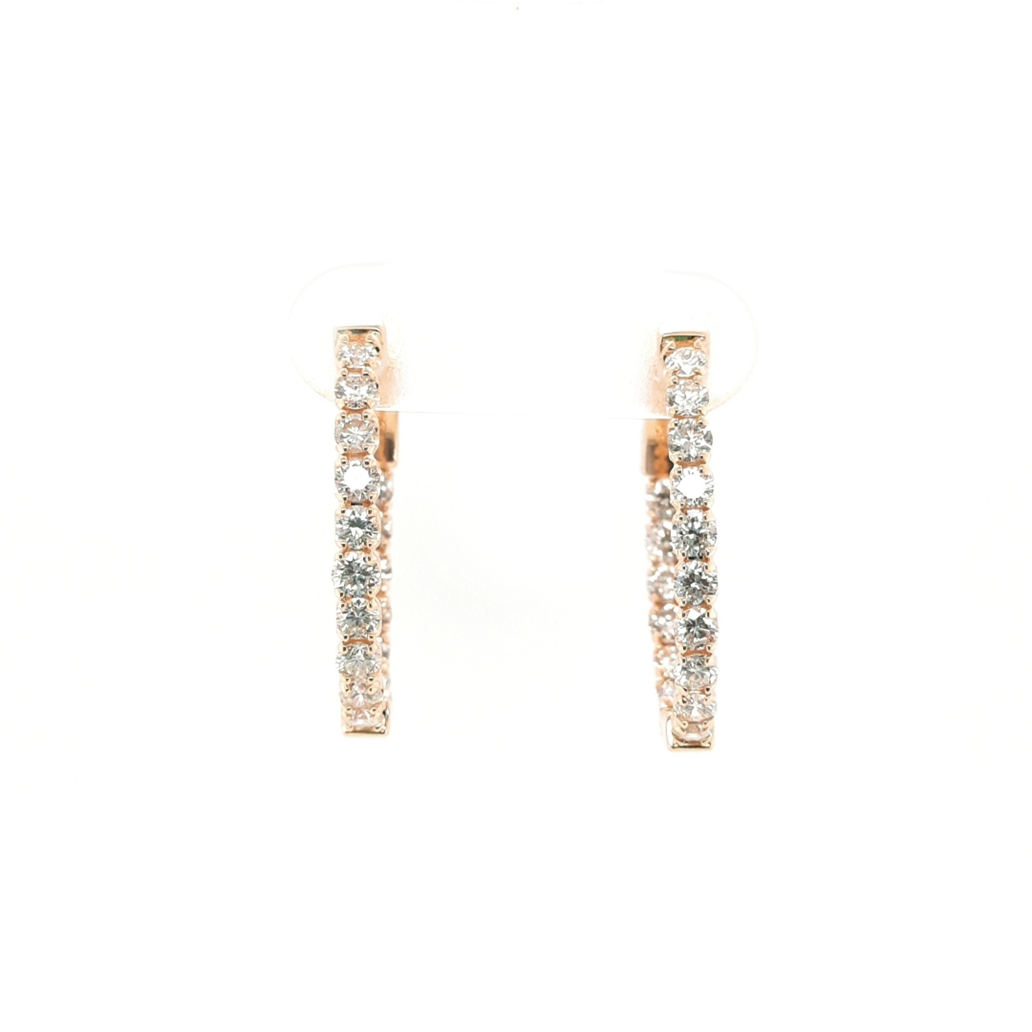 Diamond Hoop Earrings Quinn's Goldsmith