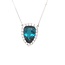 4.36ct tourmaline 0.54ctw diamond pendant 18k white gold