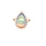 Opal (3.58 ct) And Diamond (0.34 ctw) Ring