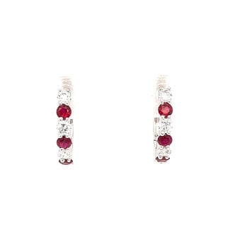 Petite Diamond Huggie Earrings 0.49 ctw