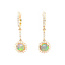 1.70ctw opal 0.60ctw diamond dangle earrings 14k yellow gold