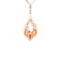 0.22ctw diamond teardrop necklace 18k rose gold