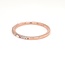 Diamond (0.15ctw) baguette/round stackable band 14k rose gold