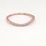 Diamond (0.12ctw) wavy stackable band 14k rose gold