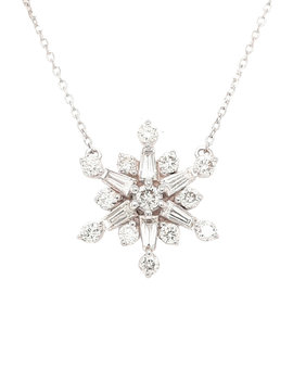 Diamond Snowflake Necklace (0.55ctw)
