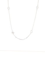 Diamond (0.71ctw) by yard necklace 14k white gold