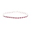 Ruby  (7.02ctw) And Diamond (0.89ctw)  Tennis Bracelet