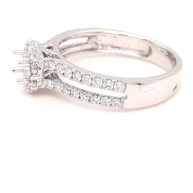 Diamond (0.63ctw) bridal setting 14k white gold