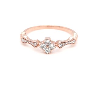 Diamond Flower Ring  (0.21ctw)
