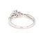 Diamond (0.27ctw) illusion set solitaire ring 14k white gold