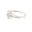 Diamond (0.51ctw) oval halo bridal setting, 14k white gold