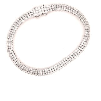 3 Row Diamond Tennis Bracelet (4.15 ctw)
